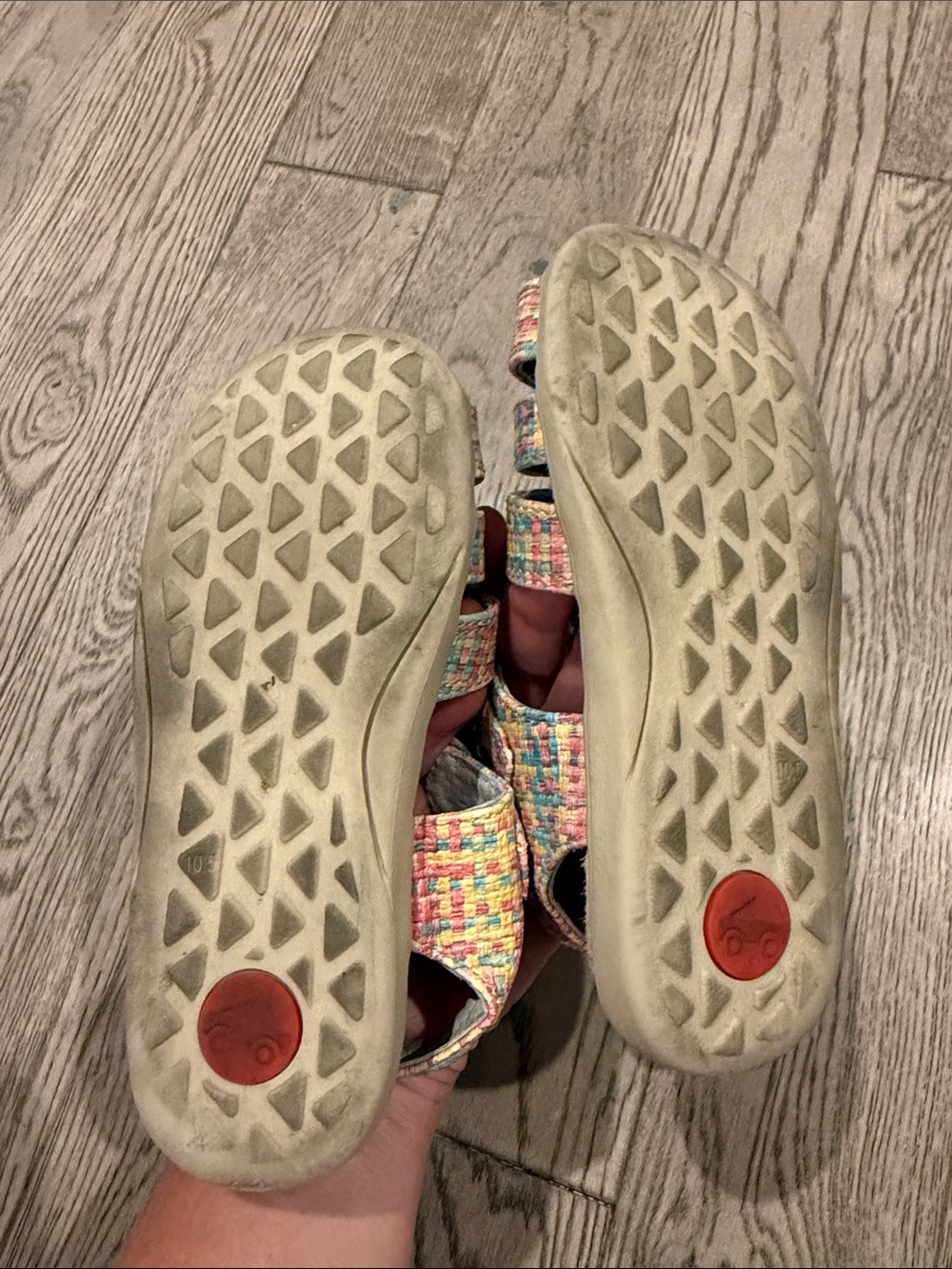 See Kai Run Kids Multicolor Woven Sandals - 10.5 - Picture 3 of 3